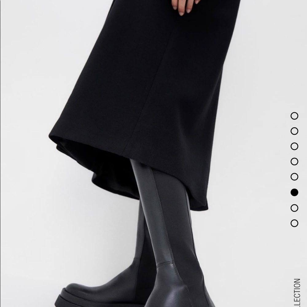 Zara lug sole boots - Picture 6 of 8
